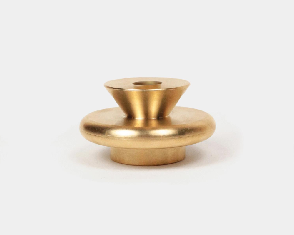 3/8" Solid Brass Candle Holder