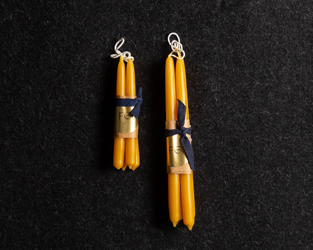 4 Beeswax Tapers | 1/2"