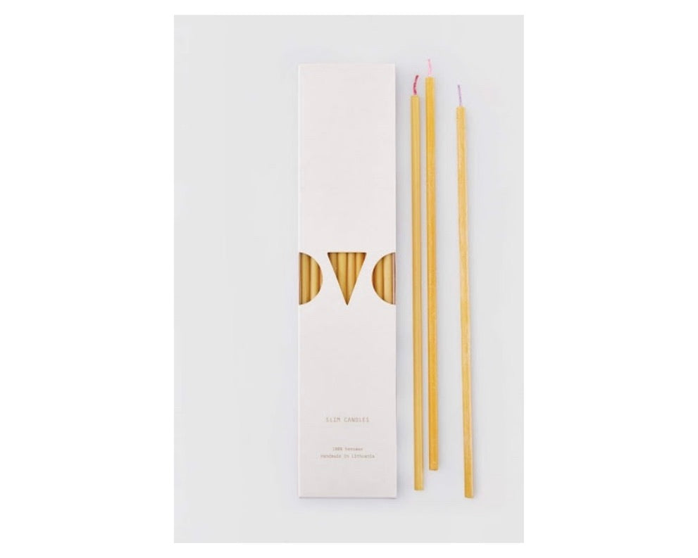 OVO Things 100% Beeswax Slim Candles