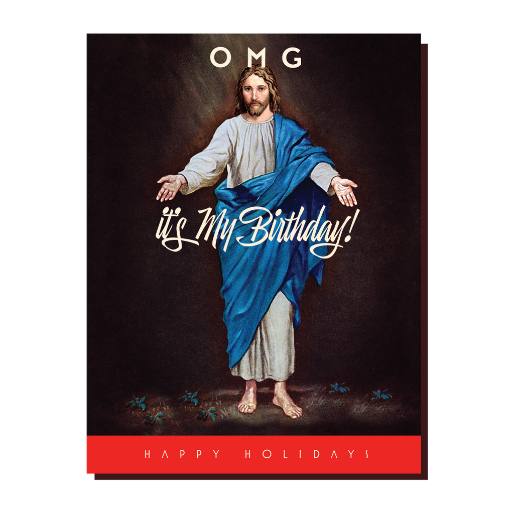 OMG Jesus Birthday Card